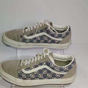 VANS Old Skool Mens 11.5 Low Top Sneakers Geo Trek Olive Skateboard Womens 13